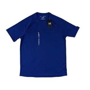 NWT Under Armour‎ The Tech Tee Men Blue Short Sleeve Shirt Sz M